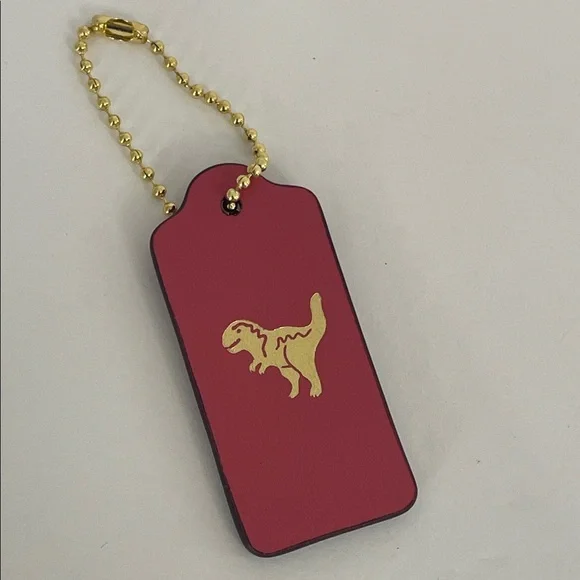 Coach Gold Foil Rexy Hang Tag Key Fob Hangtag - Picture 5 of 7